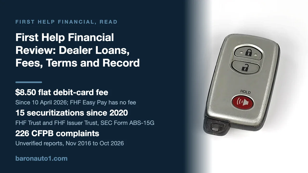 Brand panel beside a smart key fob
