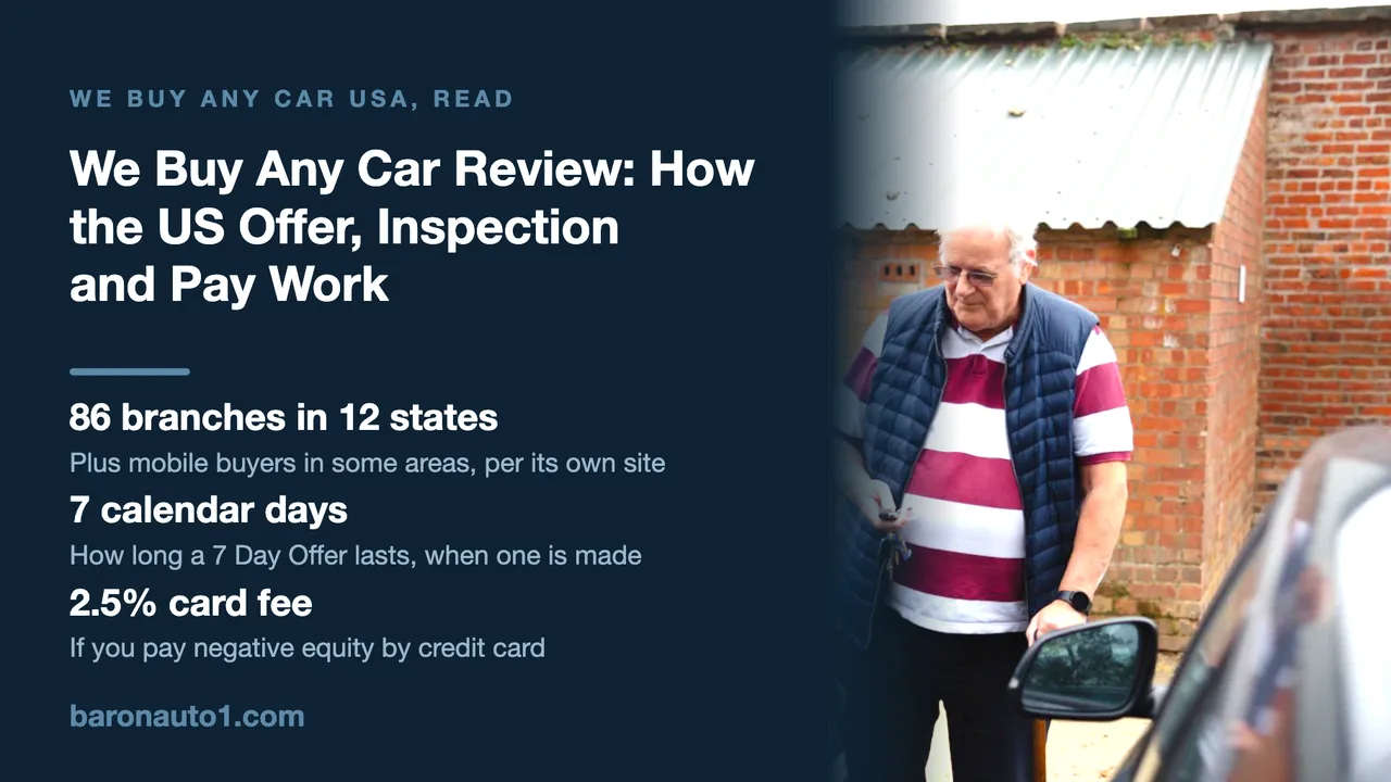 Brand panel beside a man holding car keys between two parked cars